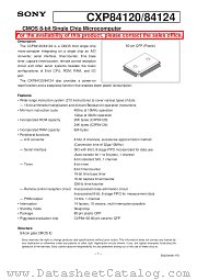 CXP84124 datasheet pdf SONY