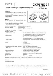 CXP87500 datasheet pdf SONY