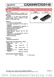 CX20099 datasheet pdf SONY