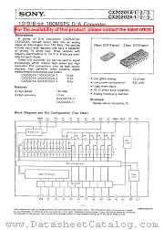 CX20201A-2 datasheet pdf SONY