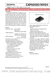 CXP50120 datasheet pdf SONY