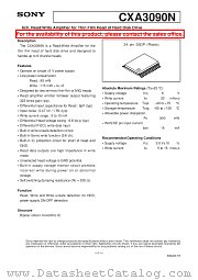 CXA3090N datasheet pdf SONY