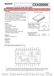 CXA3095N datasheet pdf SONY