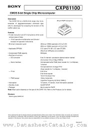 CXP81100 datasheet pdf SONY