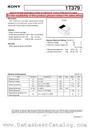 1T379 datasheet pdf SONY