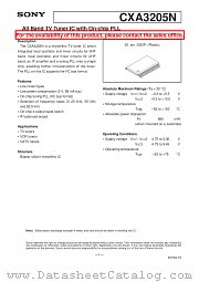 CXA3205N datasheet pdf SONY