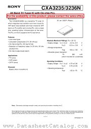 CXA3235N datasheet pdf SONY