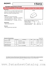 1T413 datasheet pdf SONY