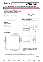 CXD2492R datasheet pdf SONY
