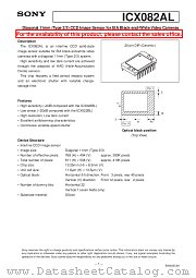 ICX082AL datasheet pdf SONY