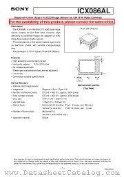ICX086AL datasheet pdf SONY