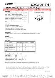 CXG1091TN datasheet pdf SONY