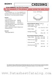 CXD2306Q datasheet pdf SONY