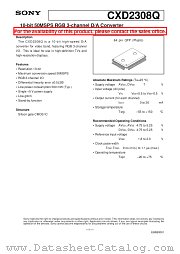 CXD2308Q datasheet pdf SONY