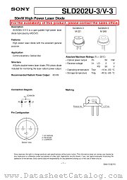 SLD202U-3/V-3 datasheet pdf SONY