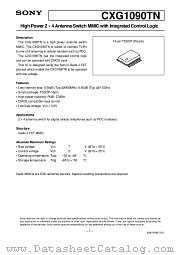 CXG1090TN datasheet pdf SONY