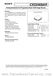 CXD2408AR datasheet pdf SONY