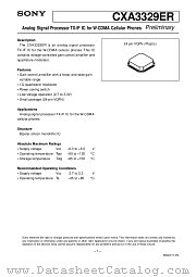 CXA3329ER datasheet pdf SONY