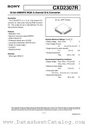 CXD2307R datasheet pdf SONY