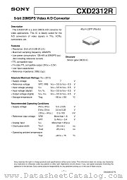 CXD2312R datasheet pdf SONY