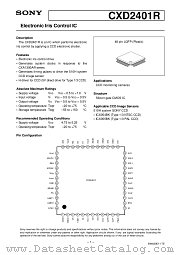 CXD2401R datasheet pdf SONY