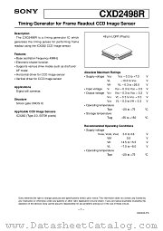 CXD2498R datasheet pdf SONY