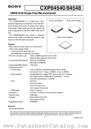 CXP84548 datasheet pdf SONY