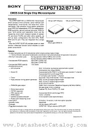 CXP87140 datasheet pdf SONY