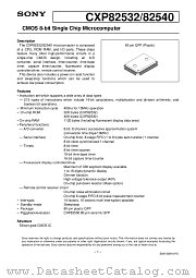 CXP82532 datasheet pdf SONY