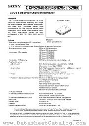 CXP82960 datasheet pdf SONY