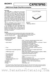 CXP878P60 datasheet pdf SONY