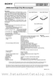 CXP750011 datasheet pdf SONY