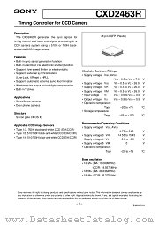 CXD2463R datasheet pdf SONY