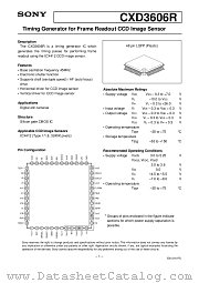 CXD3606R datasheet pdf SONY