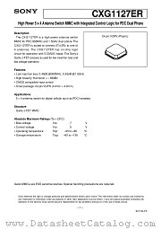 CXG1127ER datasheet pdf SONY