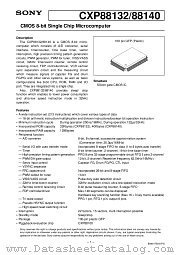 CXP88140 datasheet pdf SONY
