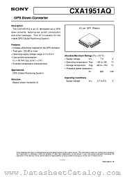 CXA1951AQ datasheet pdf SONY