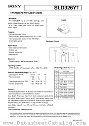 SLD326YT datasheet pdf SONY
