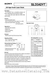 SLD342YT datasheet pdf SONY
