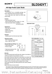 SLD343YT datasheet pdf SONY