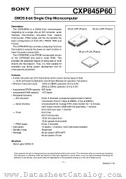 CXP845P60 datasheet pdf SONY