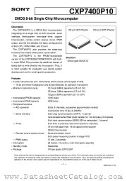 CXP7400P10 datasheet pdf SONY