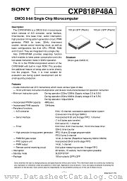 CXP818P48A datasheet pdf SONY
