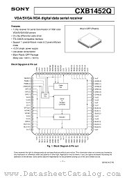 CXB1452Q datasheet pdf SONY
