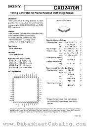 CXD2470R datasheet pdf SONY