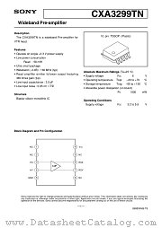 CXA3299TN datasheet pdf SONY