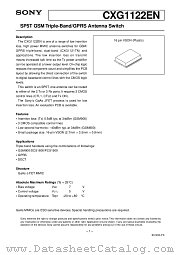 CXG1122EN datasheet pdf SONY