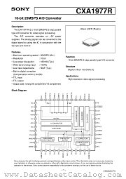 CXA1977R datasheet pdf SONY