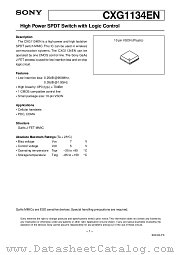 CXG1134EN datasheet pdf SONY
