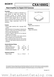 CXA1690Q datasheet pdf SONY